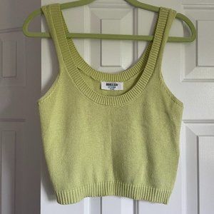 Nordstrom Light Green Knit Sweater Tank